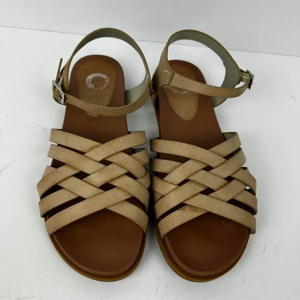 Journee Collection Women's Kimmie Sandals Beige Sz 7